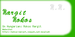 margit mokos business card